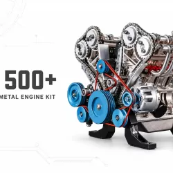 TECHING 1:3 Full-Metal V8 Engine Model Kit 500+PCS