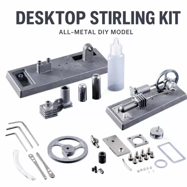 Desktop All-Metal Stirling Engine DIY Kit Desktop All-Metal Stirling Engine DIY Kit