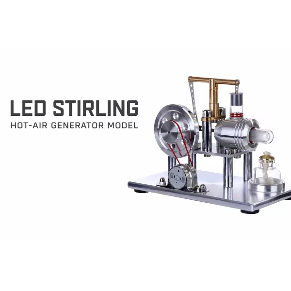 Hot-Air Stirling Electricity Generator with Colorful LED Hot-Air Stirling Electricity Generator with Colorful LED