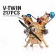 Full-Metal V-Twin 2-Cylinder Engine Build Kit 217PCS Full-Metal V-Twin 2-Cylinder Engine Build Kit 217PCS