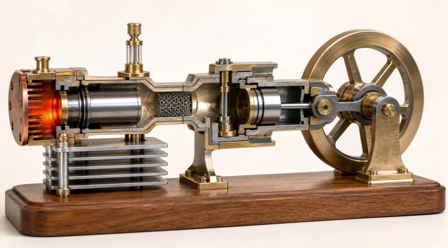 How a Stirling Engine Regenerator Works: Phase Angle, Efficiency and Model Diagnosis