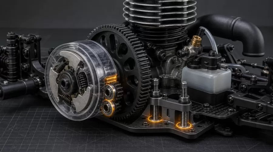 Nitro RC Clutch Bell and Spur Gear Diagnosis: Mesh, Bearings, Shoes and Repeated Tooth Failure