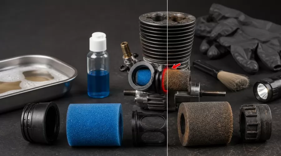Nitro RC Air Filter Maintenance: Foam Oil, Cleaning Intervals and Dust-Ingestion Diagnosis