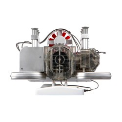 Full Metal 4 Cylinder Car Engine Building Kit - V4 Car Engine Assembly Kit 