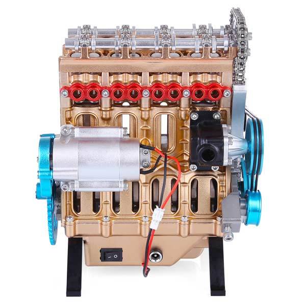Full Metal 4 Cylinder Car Engine Building Kit - V4 Car Engine Assembly Kit Full Metal 4 Cylinder Car Engine Building Kit - V4 Car Engine Assembly Kit