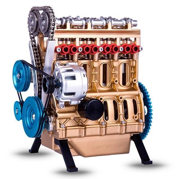 Full Metal 4 Cylinder Car Engine Building Kit - V4 Car Engine Assembly Kit Full Metal 4 Cylinder Car Engine Building Kit - V4 Car Engine Assembly Kit