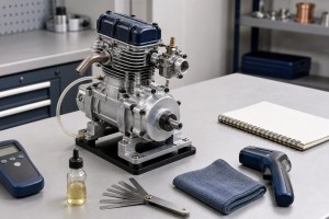 Miniature Four-Stroke Engine Break-In: A Manual-First Procedure for Lubrication, Load and Inspection