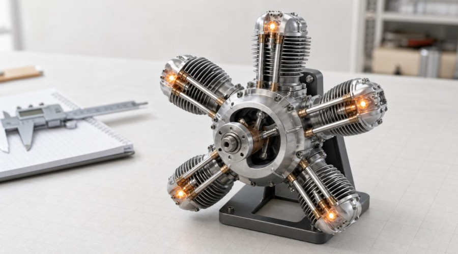 Why Four-Stroke Radial Engines Use an Odd Number of Cylinders: Firing Order Explained