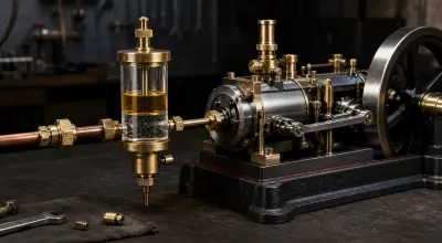 Model Steam Engine Lubrication: How a Displacement Lubricator Works
