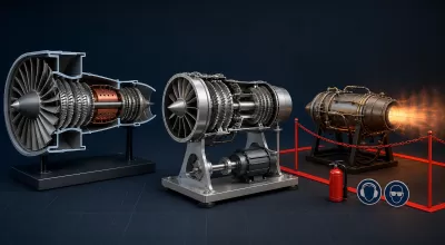 Jet Engine Model Kits Explained: Cutaways, Motorized Models and Real Microturbines