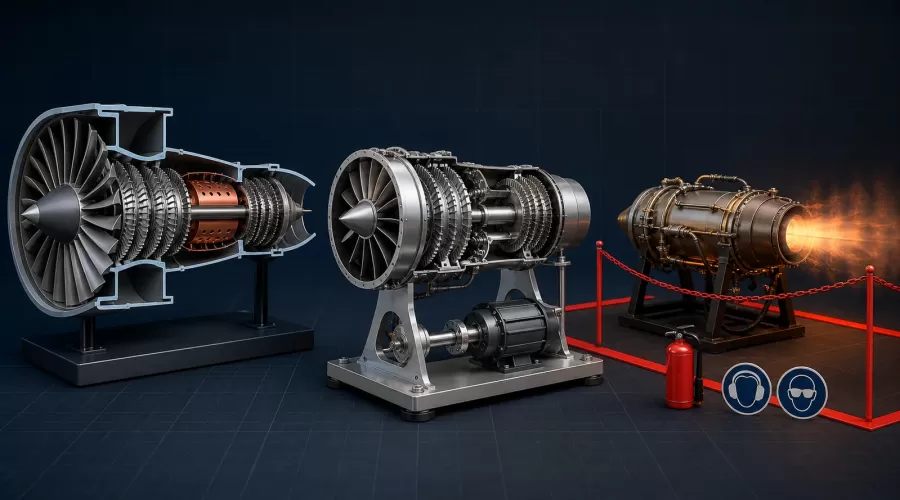 Jet Engine Model Kits Explained: Cutaways, Motorized Models and Real Microturbines