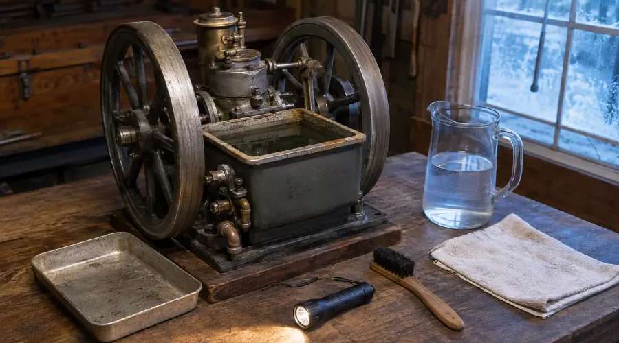 Hit-and-Miss Engine Water Hopper Care: Cooling, Corrosion, and Freeze Protection