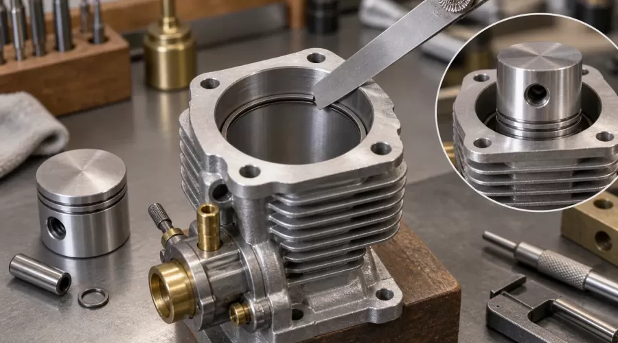 Model Engine Piston Ring End Gap: How to Measure and Diagnose Blow-By