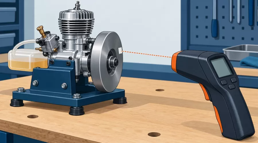 How to Measure Model Engine RPM: Optical Tachometer Setup and False Readings