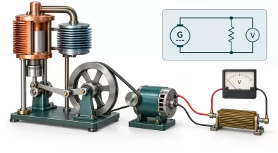 Stirling Engine Generator Power: Why Voltage Drops Under Load and How to Measure It