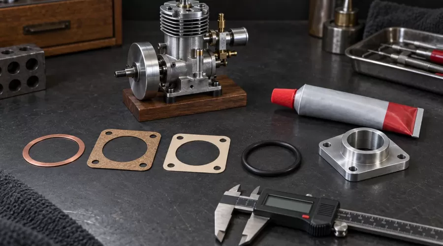 Model Engine Gasket Materials and Sealants: Paper, Copper, O-Rings and RTV