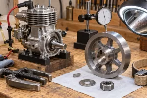 Model Engine Flywheel Taper and Key: Diagnose Slipping, Runout and Timing Shift