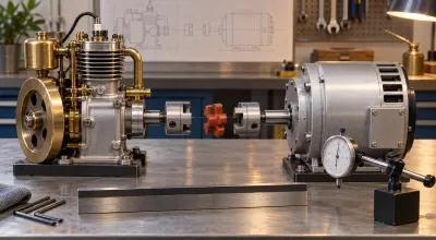 Model Engine Shaft Coupling Alignment: Diagnose Offset, Angle and Runout