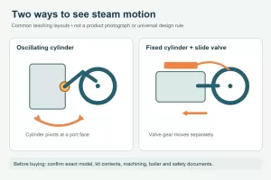Oscillating vs Slide-Valve Model Steam Engines: Choose by Motion and Build Scope
