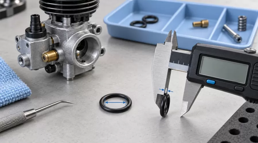 How to Measure a Model Engine O-Ring Before Ordering a Replacement