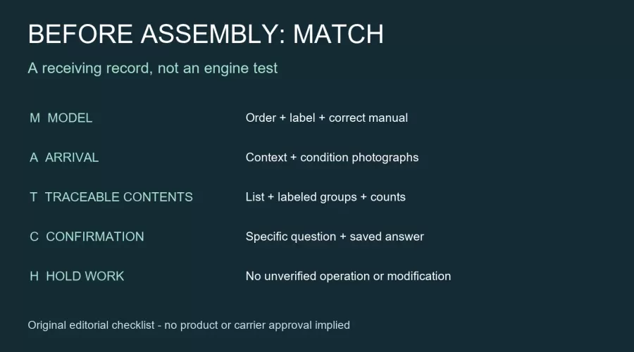 Model Engine Unboxing: Match the Parts Before Assembly
