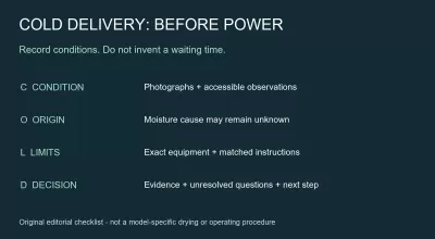 Cold Model Engine Delivery: Condensation Before Power