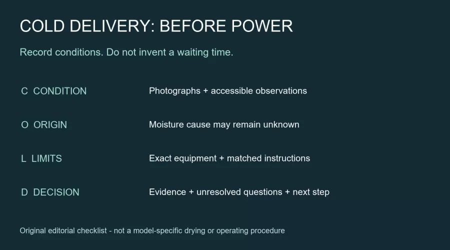 Cold Model Engine Delivery: Condensation Before Power