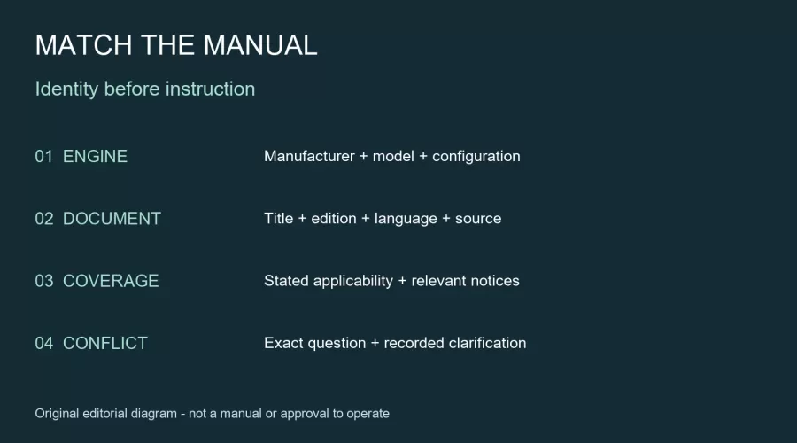 Model Engine Manuals: Match the Edition Before Use