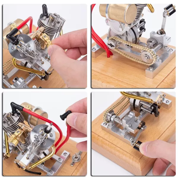 H08 Hoglet 4.2cc OHV V-Twin Pedal-Start Engine