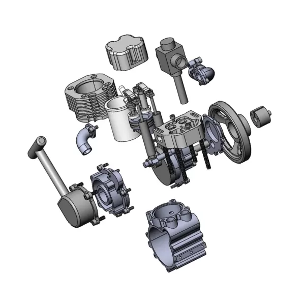 ENJOMOR GS-DK01 8cc OHV Single-Cylinder Gasoline Engine