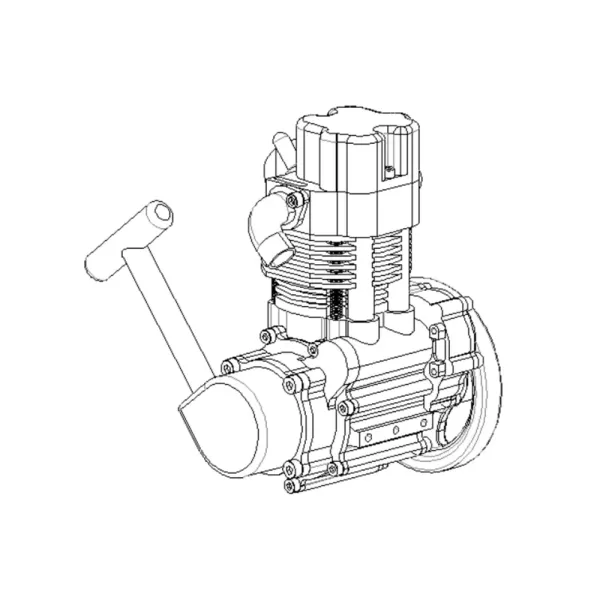 ENJOMOR GS-DK01 8cc OHV Single-Cylinder Gasoline Engine