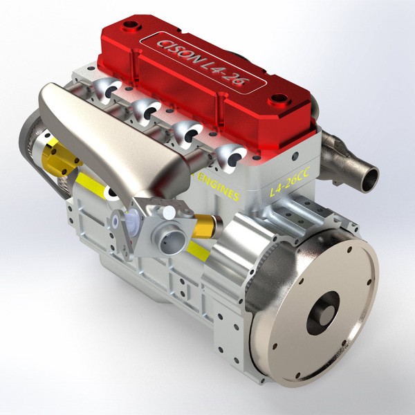 CISON Upgraded Red OHV Inline-4 Gasoline Engine Kit CISON Upgraded Red OHV Inline-4 Gasoline Engine Kit