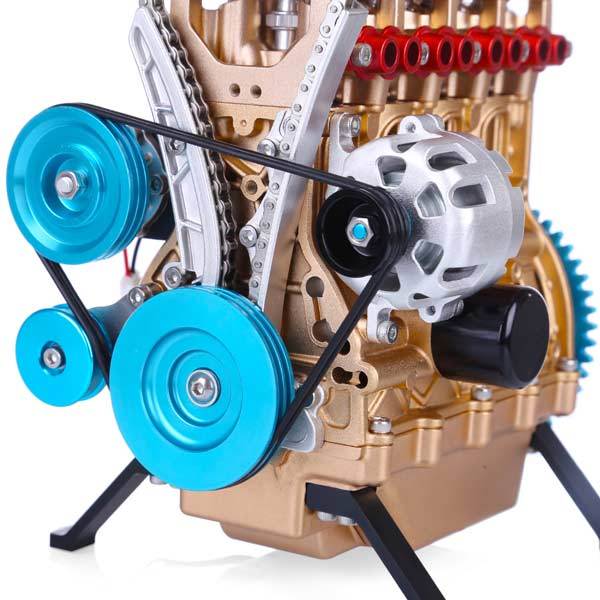 DM13-L4-T Full-Metal Inline-4 Engine Assembly Kit 357PCS