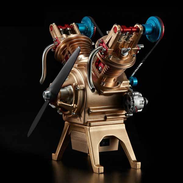 DM14-V2-T Full-Metal V-Twin Engine Assembly Kit 217PCS DM14-V2-T Full-Metal V-Twin Engine Assembly Kit 217PCS