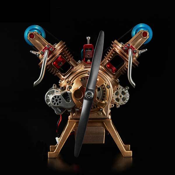 DM14-V2-T Full-Metal V-Twin Engine Assembly Kit 217PCS DM14-V2-T Full-Metal V-Twin Engine Assembly Kit 217PCS