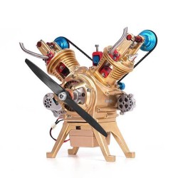 DM14-V2-T Full-Metal V-Twin Engine Assembly Kit 217PCS