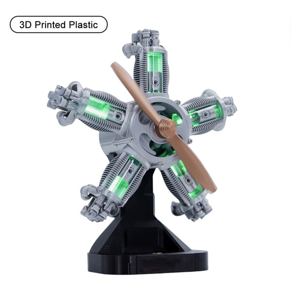 ENJOMOR 100-Piece Five-Cylinder Radial Engine Display Kit ENJOMOR 100-Piece Five-Cylinder Radial Engine Display Kit