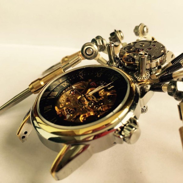 Spider Mechanical Clock 3D Metal Assembly Kit Spider Mechanical Clock 3D Metal Assembly Kit
