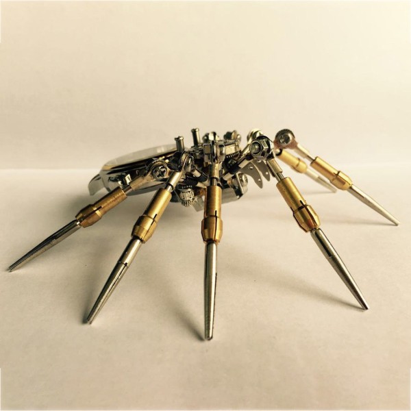 Spider Mechanical Clock 3D Metal Assembly Kit Spider Mechanical Clock 3D Metal Assembly Kit