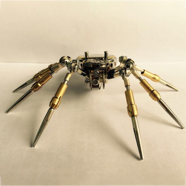 Spider Mechanical Clock 3D Metal Assembly Kit Spider Mechanical Clock 3D Metal Assembly Kit