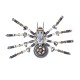 Spider Mechanical Clock 3D Metal Assembly Kit Spider Mechanical Clock 3D Metal Assembly Kit