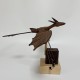 Handcrafted Wooden Kinetic Fire Dragon Display Model