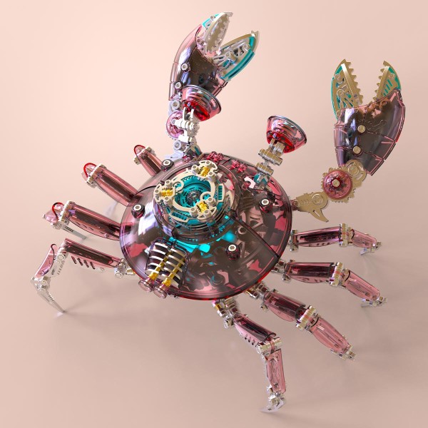 666PCS Articulated Mechanical Crab Metal Assembly Kit