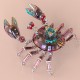666PCS Articulated Mechanical Crab Metal Assembly Kit
