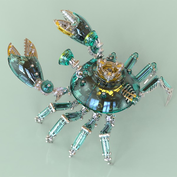 666PCS Articulated Mechanical Crab Metal Assembly Kit