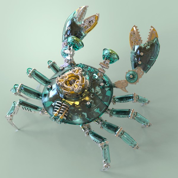 666PCS Articulated Mechanical Crab Metal Assembly Kit