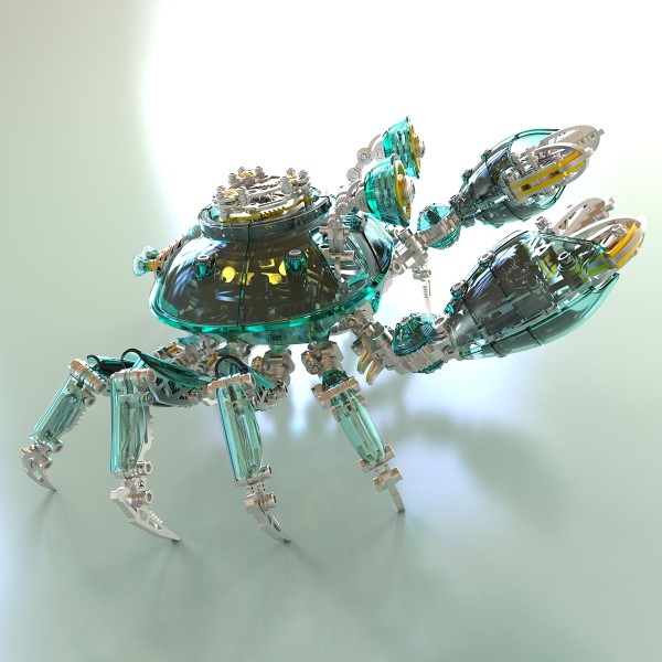 666PCS Articulated Mechanical Crab Metal Assembly Kit