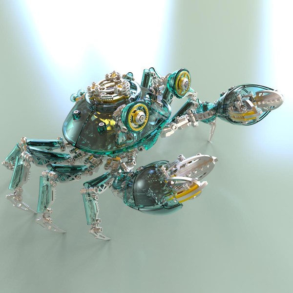 666PCS Articulated Mechanical Crab Metal Assembly Kit