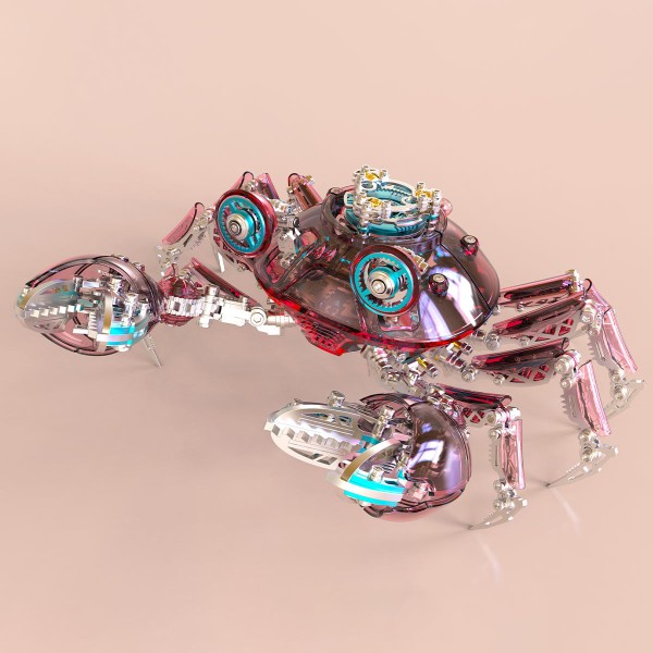 666PCS Articulated Mechanical Crab Metal Assembly Kit