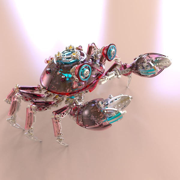 666PCS Articulated Mechanical Crab Metal Assembly Kit